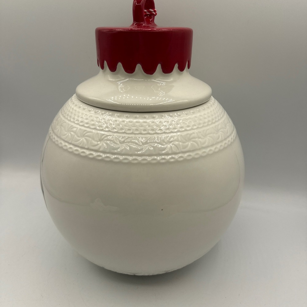 10 Strawberry Street Christmas Cookie Jar Barn Merry & Bright Ornament Farmhouse - Picture 4 of 16
